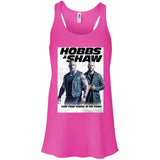 Hobbs & Shaw T-Shirt 2019 Movie HOT Fast&Furious Presents MEN-WOMEN Black-White B8800 Bella + Canvas Flowy Racerback Tank