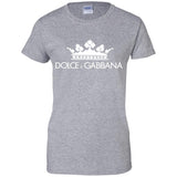 Dolce & Gabbana Black Crown Tee G200L Gildan Ladies' 100% Cotton T-Shirt