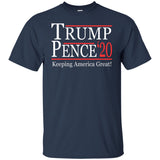 Trump pense keep America great 2020 G200B Gildan Youth Ultra Cotton T-Shirt