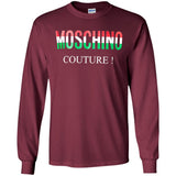 Moschino - Couture logo T-shirt - men - Cotton - 50 - Black G240 Gildan LS Ultra Cotton T-Shirt