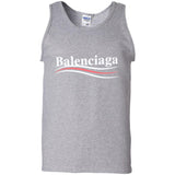 Balenciaga, Logo cotton T-shirt, Women, Black G220 Gildan 100% Cotton Tank Top