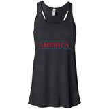 Make america great again t shirt B8800 Bella + Canvas Flowy Racerback Tank