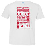 Gucci logomania print Red color gucci men's t shirt 3321 Rabbit Skins Toddler Jersey T-Shirt