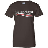 Balenciaga, Logo cotton T-shirt, Women, Black G200L Gildan Ladies' 100% Cotton T-Shirt