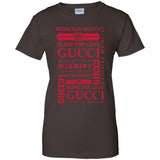Gucci logomania print Red color gucci men's t shirt G200L Gildan Ladies' 100% Cotton T-Shirt