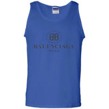Balenciaga - Logo-print Cotton-jersey T-Shirt - White G220 Gildan 100% Cotton Tank Top