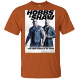 Hobbs & Shaw T-Shirt 2019 Movie HOT Fast&Furious Presents MEN-WOMEN Black-White G200B Gildan Youth Ultra Cotton T-Shirt