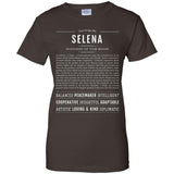 Selena  Classic Name Print t shirt G200L Gildan Ladies' 100% Cotton T-Shirt