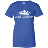 Dolce & Gabbana Black Crown Tee G200L Gildan Ladies' 100% Cotton T-Shirt