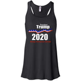 President Trump keep America great 2020 B8800 Bella + Canvas Flowy Racerback Tank