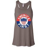 AMERICA FIRST! T shirt B8800 Bella + Canvas Flowy Racerback Tank