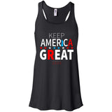 Keep American great 2020 B8800 Bella + Canvas Flowy Racerback Tank