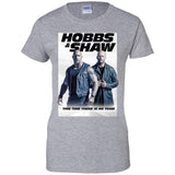 Hobbs & Shaw T-Shirt 2019 Movie HOT Fast&Furious Presents MEN-WOMEN Black-White G200L Gildan Ladies' 100% Cotton T-Shirt