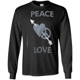 Love Moschino Man Black T-Shirt Cotton, Elastane G240 Gildan LS Ultra Cotton T-Shirt