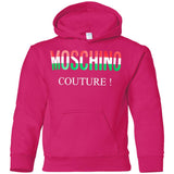 Moschino - Couture logo T-shirt - men - Cotton - 50 - Black G185B Gildan Youth Pullover Hoodie