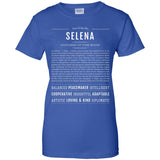 Selena  Classic Name Print t shirt G200L Gildan Ladies' 100% Cotton T-Shirt