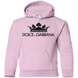 Dolce & Gabbana Crown D&G Logo Ringer Tee G185B Gildan Youth Pullover Hoodie