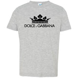 Dolce & Gabbana Crown D&G Logo Ringer Tee 3321 Rabbit Skins Toddler Jersey T-Shirt