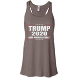 2020 Donald Trump Keep America Great B8800 Bella + Canvas Flowy Racerback Tank