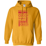 Gucci logomania print Red color gucci men's t shirt G185 Gildan Pullover Hoodie 8 oz.