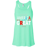Keep American great 2020 B8800 Bella + Canvas Flowy Racerback Tank
