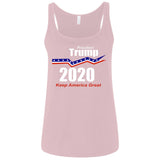 President Trump keep America great 2020 6488 Bella + Canvas Ladies' Relaxed Jersey Tank