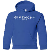 Givenchy Men's Destroyed Logo Graphic T-Shirt, Black, Men's G185B Gildan Youth Pullover Hoodie