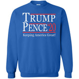 Trump pense keep America great 2020 G180 Gildan Crewneck Pullover Sweatshirt  8 oz.