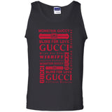 Gucci logomania print Red color gucci men's t shirt G220 Gildan 100% Cotton Tank Top
