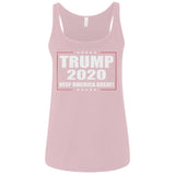 Donald Trump Keep America Great 2020 6488 Bella + Canvas Ladies' Relaxed Jersey Tank