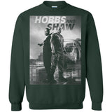 Hobbs & Shaw T-Shirt 2019 HOT Fast & Furious Presents Summer Men's Black S-5XL G180 Gildan Crewneck Pullover Sweatshirt  8 oz.