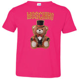 Moschino Circus Bear T-shirt Black - Black 3321 Rabbit Skins Toddler Jersey T-Shirt