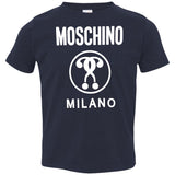 Moschino Kids - logo print T-shirt - kids - Cotton 3321 Rabbit Skins Toddler Jersey T-Shirt