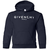 Givenchy Men's Destroyed Logo Graphic T-Shirt, Black, Men's G185B Gildan Youth Pullover Hoodie