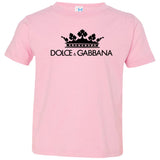 Dolce & Gabbana Crown D&G Logo Ringer Tee 3321 Rabbit Skins Toddler Jersey T-Shirt