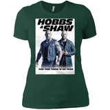 Hobbs & Shaw T-Shirt 2019 Movie HOT Fast&Furious Presents MEN-WOMEN Black-White NL3900 Next Level Ladies' Boyfriend T-Shirt