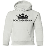 Dolce & Gabbana Crown D&G Logo Ringer Tee G185B Gildan Youth Pullover Hoodie