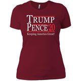 Trump pense keep America great 2020 NL3900 Next Level Ladies' Boyfriend T-Shirt