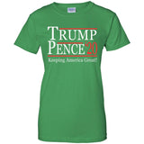Trump pense keep America great 2020 G200L Gildan Ladies' 100% Cotton T-Shirt