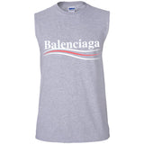 Balenciaga, Logo cotton T-shirt, Women, Black G270 Gildan Men's Ultra Cotton Sleeveless T-Shirt