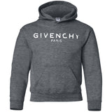 Givenchy Men's Destroyed Logo Graphic T-Shirt, Black, Men's G185B Gildan Youth Pullover Hoodie