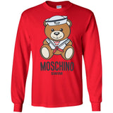 Moschino Man Azure T-Shirt Cotton G240 Gildan LS Ultra Cotton T-Shirt