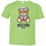 Moschino Man Azure T-Shirt Cotton 3321 Rabbit Skins Toddler Jersey T-Shirt