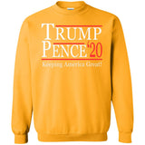 Trump pense keep America great 2020 G180 Gildan Crewneck Pullover Sweatshirt  8 oz.