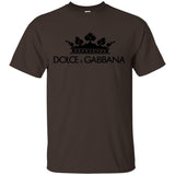 Dolce & Gabbana Crown D&G Logo Ringer Tee G200 Gildan Ultra Cotton T-Shirt