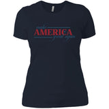 Make america great again NL3900 Next Level Ladies' Boyfriend T-Shirt