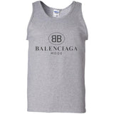 Balenciaga - Logo-print Cotton-jersey T-Shirt - White G220 Gildan 100% Cotton Tank Top