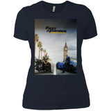 FAST AND FURIOUS 9 HOBBS AND SHAW movie poster t shirt NL3900 Next Level Ladies' Boyfriend T-Shirt