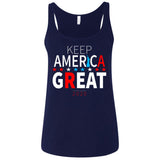 Keep American great 2020 6488 Bella + Canvas Ladies' Relaxed Jersey Tank