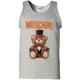 Moschino Circus Bear T-shirt Black - Black G220 Gildan 100% Cotton Tank Top